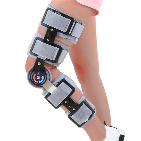 how to put on a knee brace with metal brackets|knee support with metal sides.